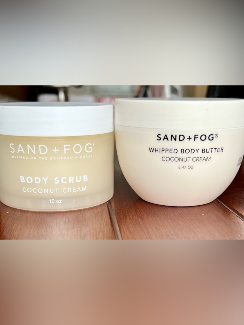 SAND+FOG Coconut Cream Body Scrub & Body Butter Duo